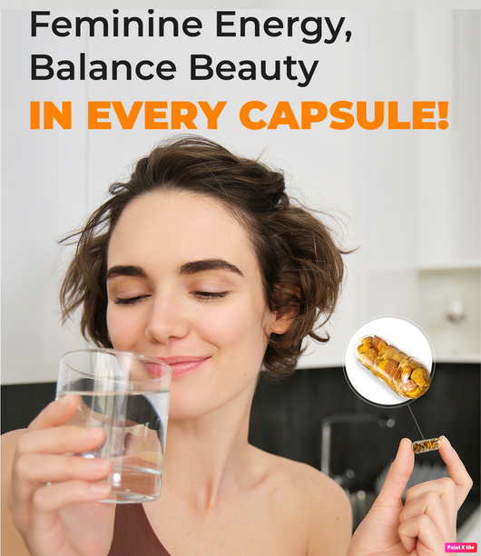 Bee Pollen Capsules – Organic Women's Supplement – 180 Count