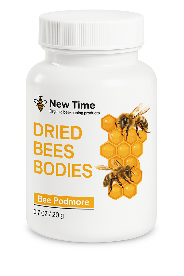 Natural Dried Bee Podmore – Whole Bees – Immune Support