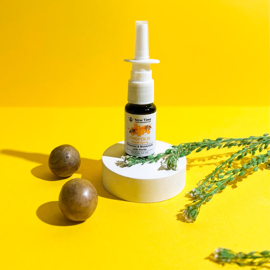 raw natural propolis and nasal spray